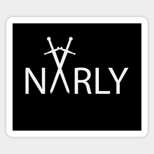 Narly artistic text design Magnet